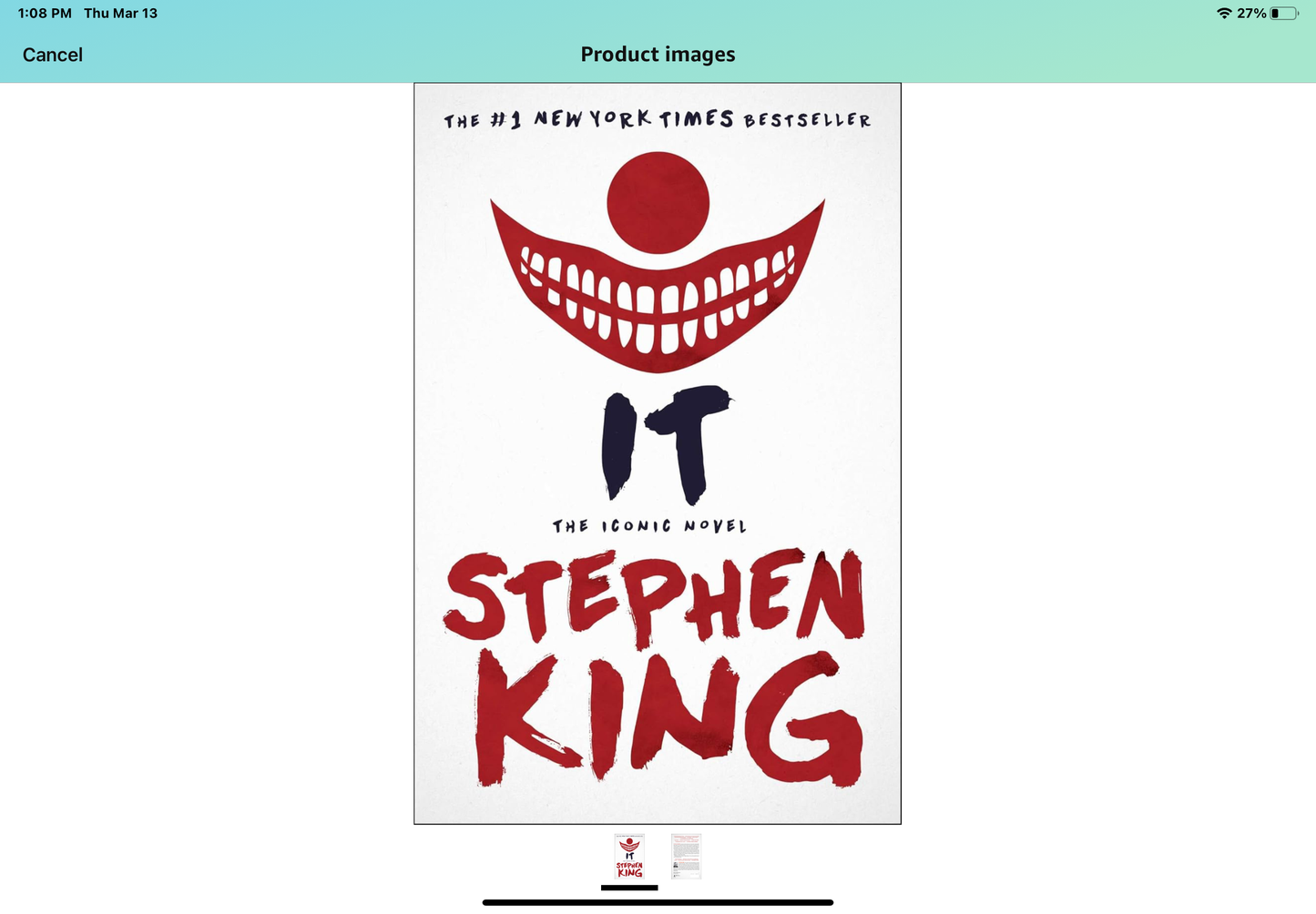 IT an Iconic Novel by Stephen King